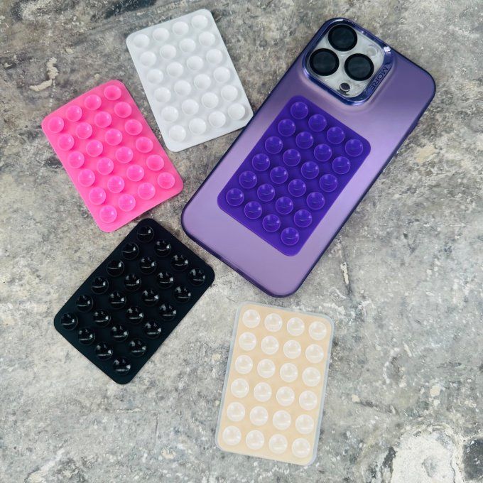 VENTOUSE EN SILICONE POUR COQUE DE TELEPHONE 