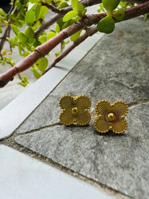 BOUCLES D'OREILLES TREFLES