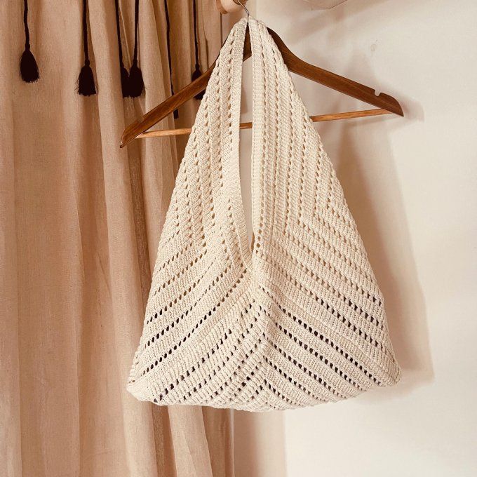 SAC A MAIN TRICOT ORIGINAL - BEIGE