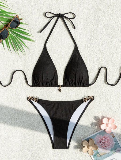 MAILLOT DE BAIN 2 PIECES NOIR